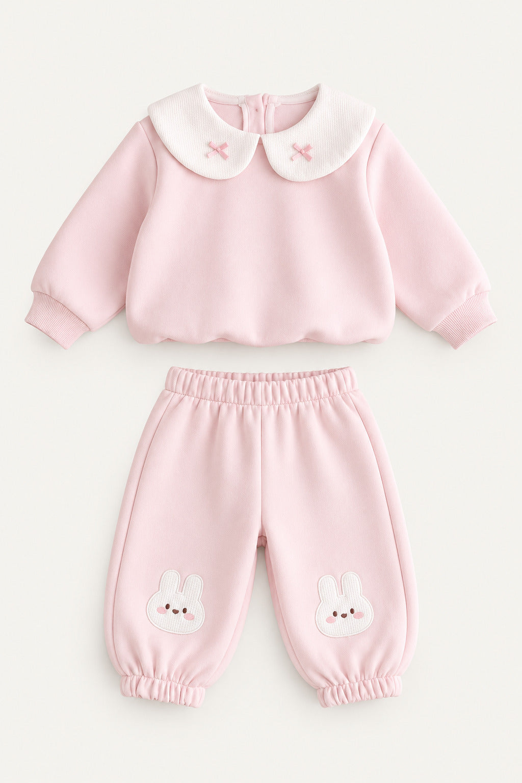 LUMIÈRE BUNNY EMBROIDERED BABY SET
