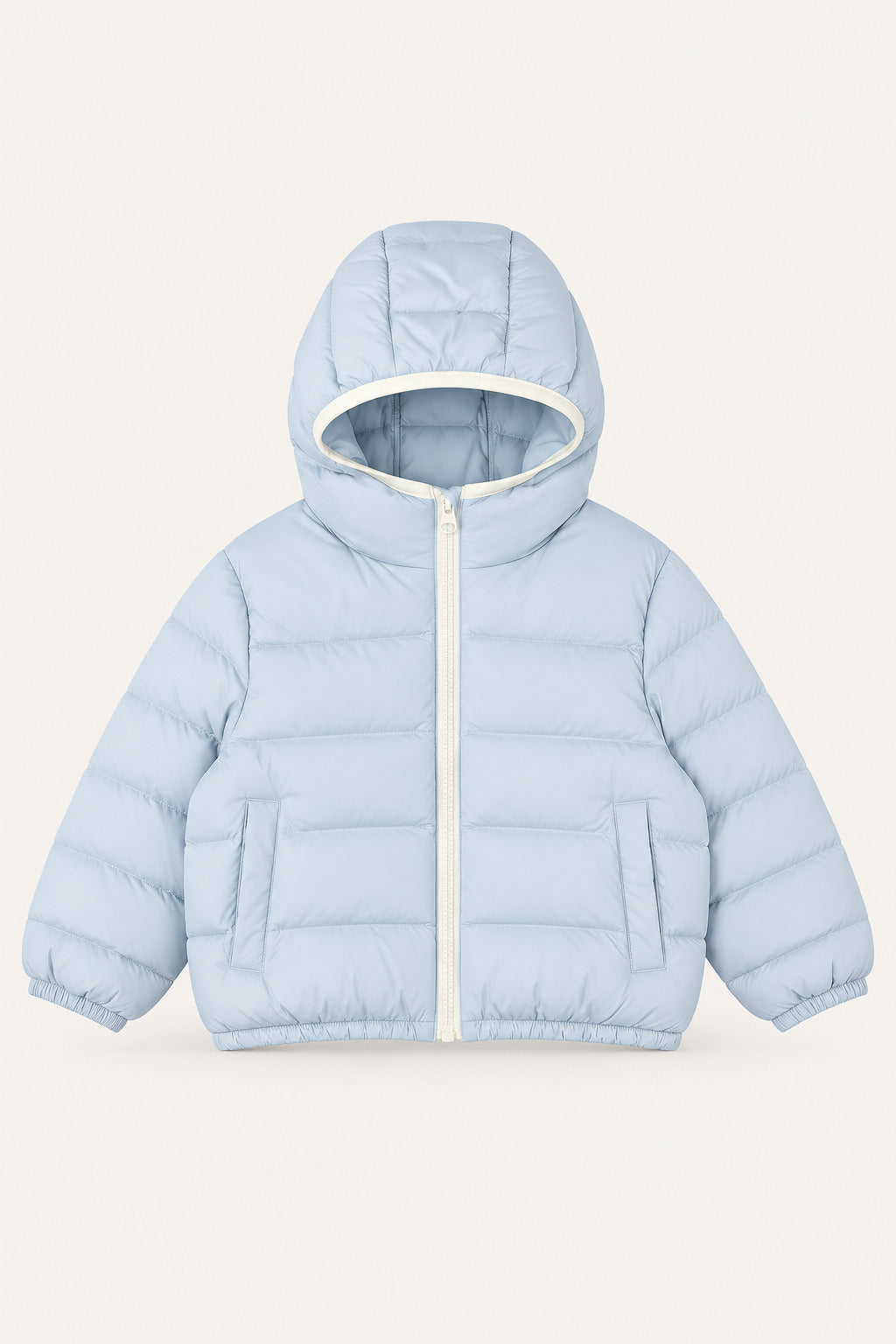 LUMIÈRE CONTRAST PUFFER JACKET BROWN
