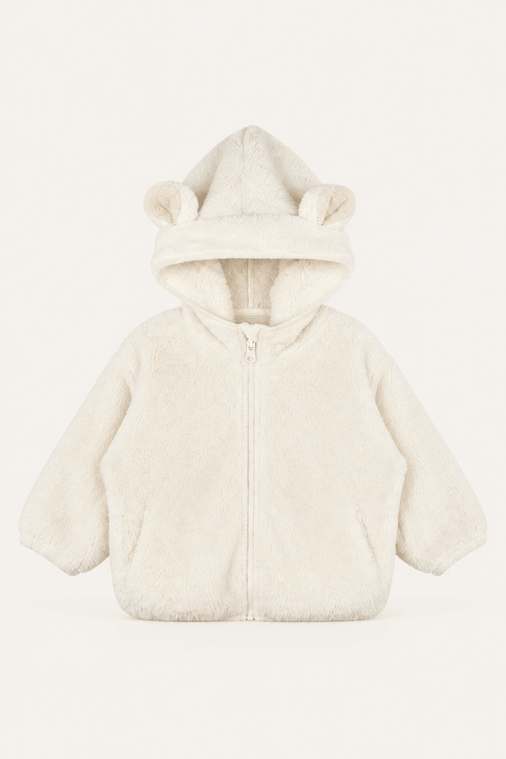 LUMIÈRE TEDDY BEAR HOODED JACKET PINK