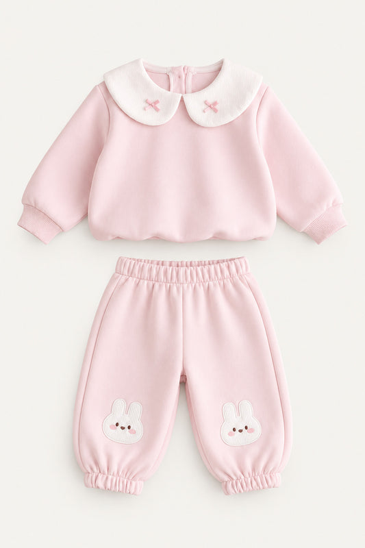 LUMIÈRE BUNNY EMBROIDERED BABY SET