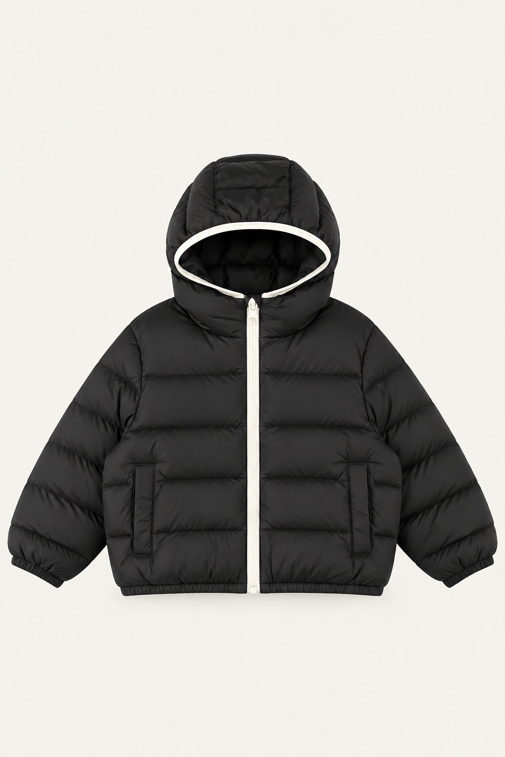 LUMIÈRE CONTRAST PUFFER JACKET BROWN