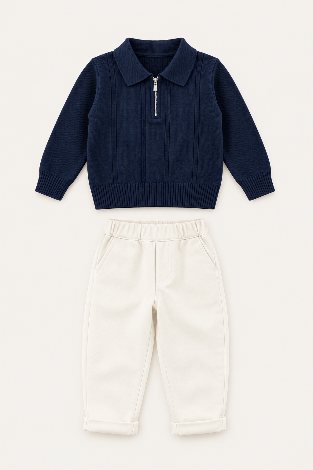 LUMIÈRE KNIT POLO SET