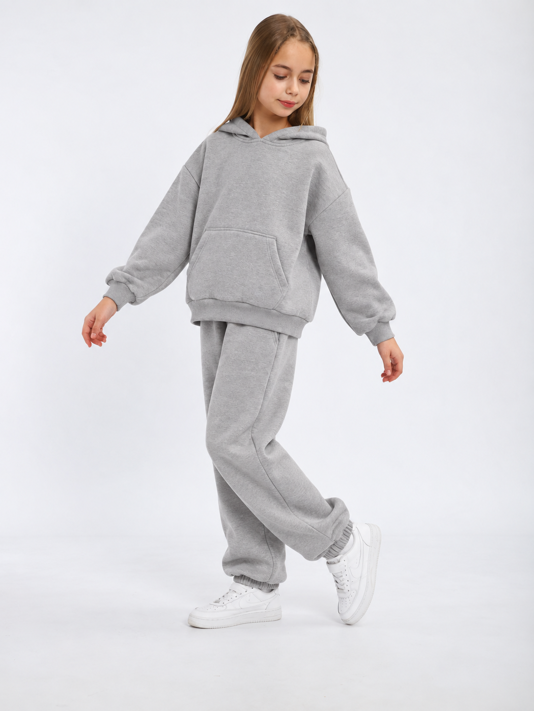 ESSENTIAL PULLOVER HOODIE SET GRAY